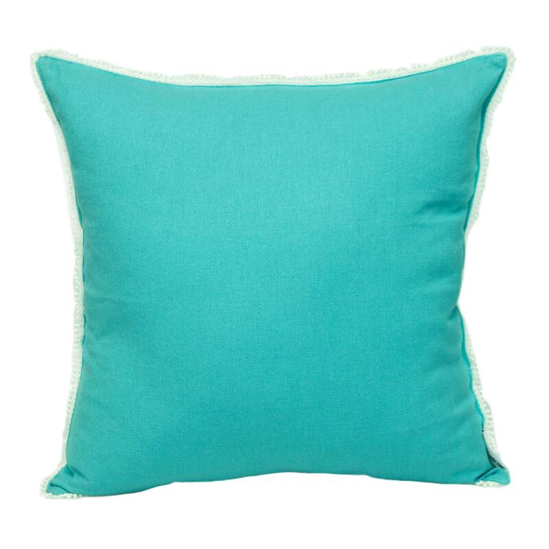 Solid Square Throw Pillow - 20" - Blue