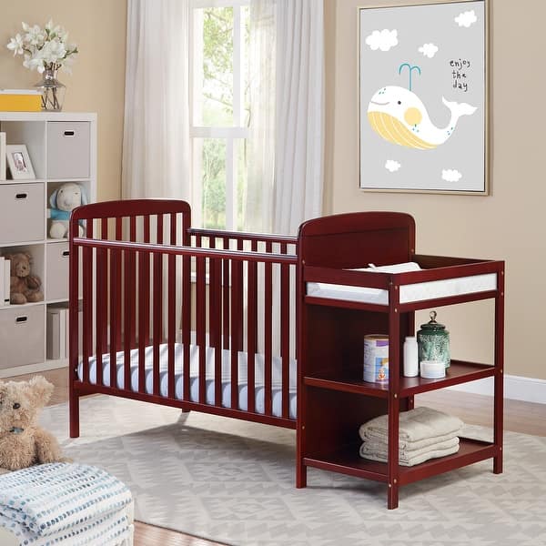 slide 2 of 16, Suite Bebe Ramsey 3-in-1 Crib and Changer Combo Red