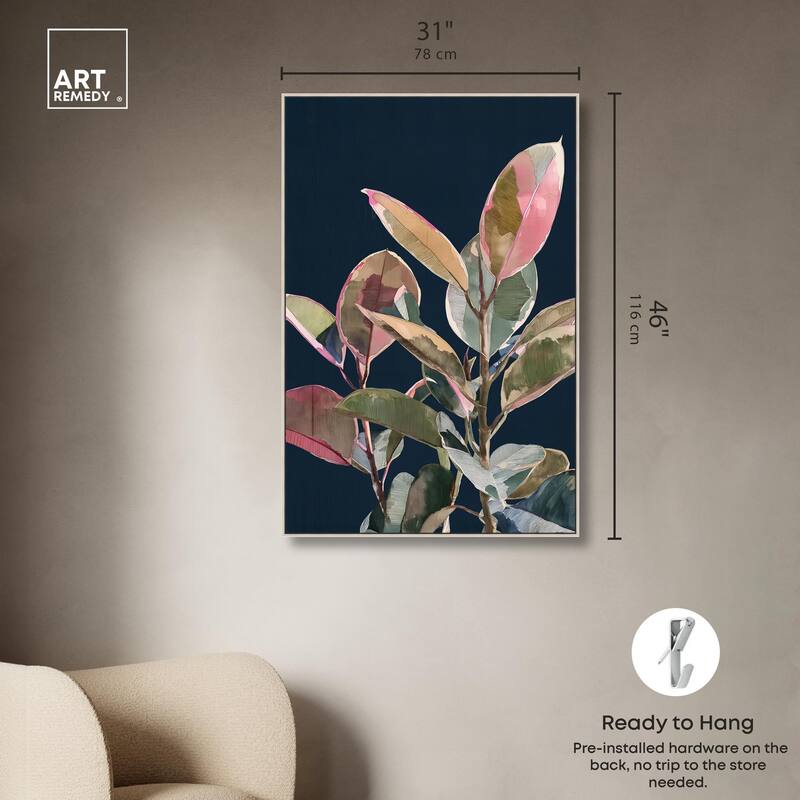 Fuchsia Frond II Canvas by Art Remedy