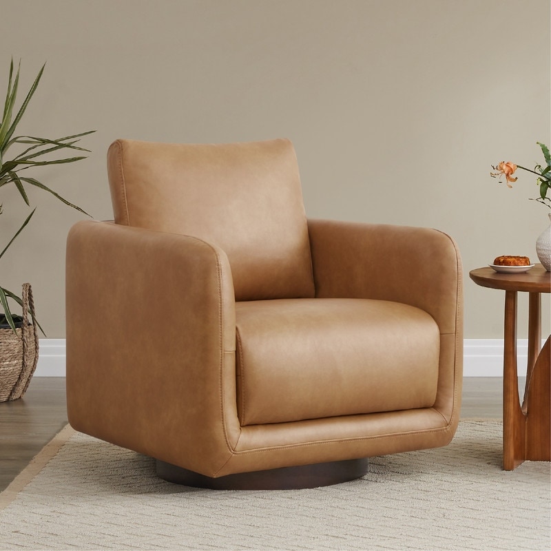 Rebecca Swivel Accent Chair with Cushion - Modern Style