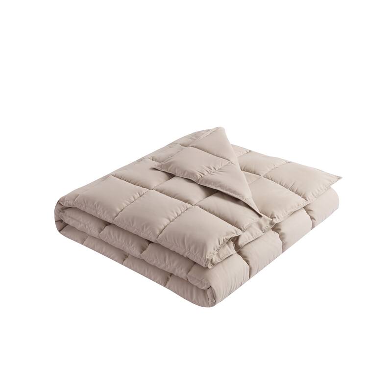 Water and Stain Resistant Bacteria Inhibiting Throw Blanket, 50" x 70" - Taupe