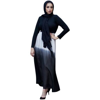 Verona Collection Womens Elena Maxi Skirt,, Black, Small