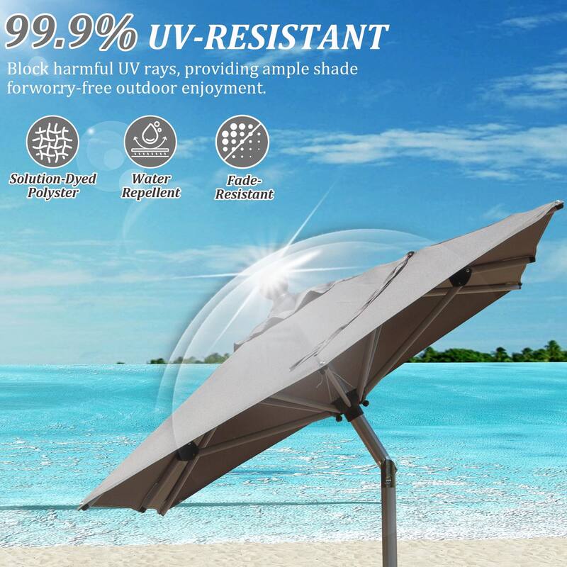 Aluminum Frame Patio Umbrella - Easy Tilt
