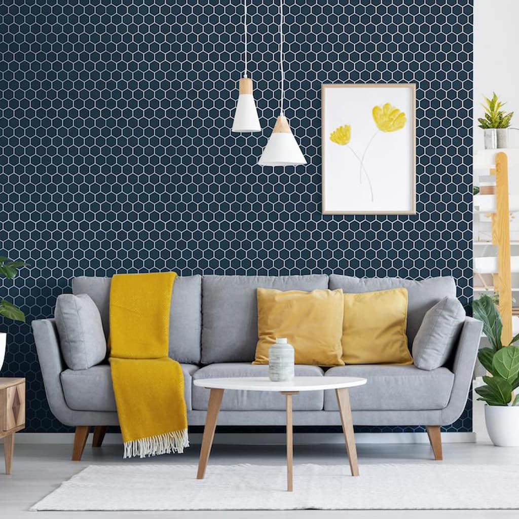 Merola Tile Tribeca 2" Hex Glacier Blue 11-1/8" x 12-5/8" Porcelain Mosaic Floor and Wall Tile