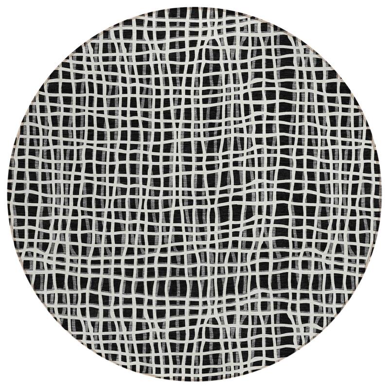 HomeRoots Striped Transitional Rectangle Outdoor Rug