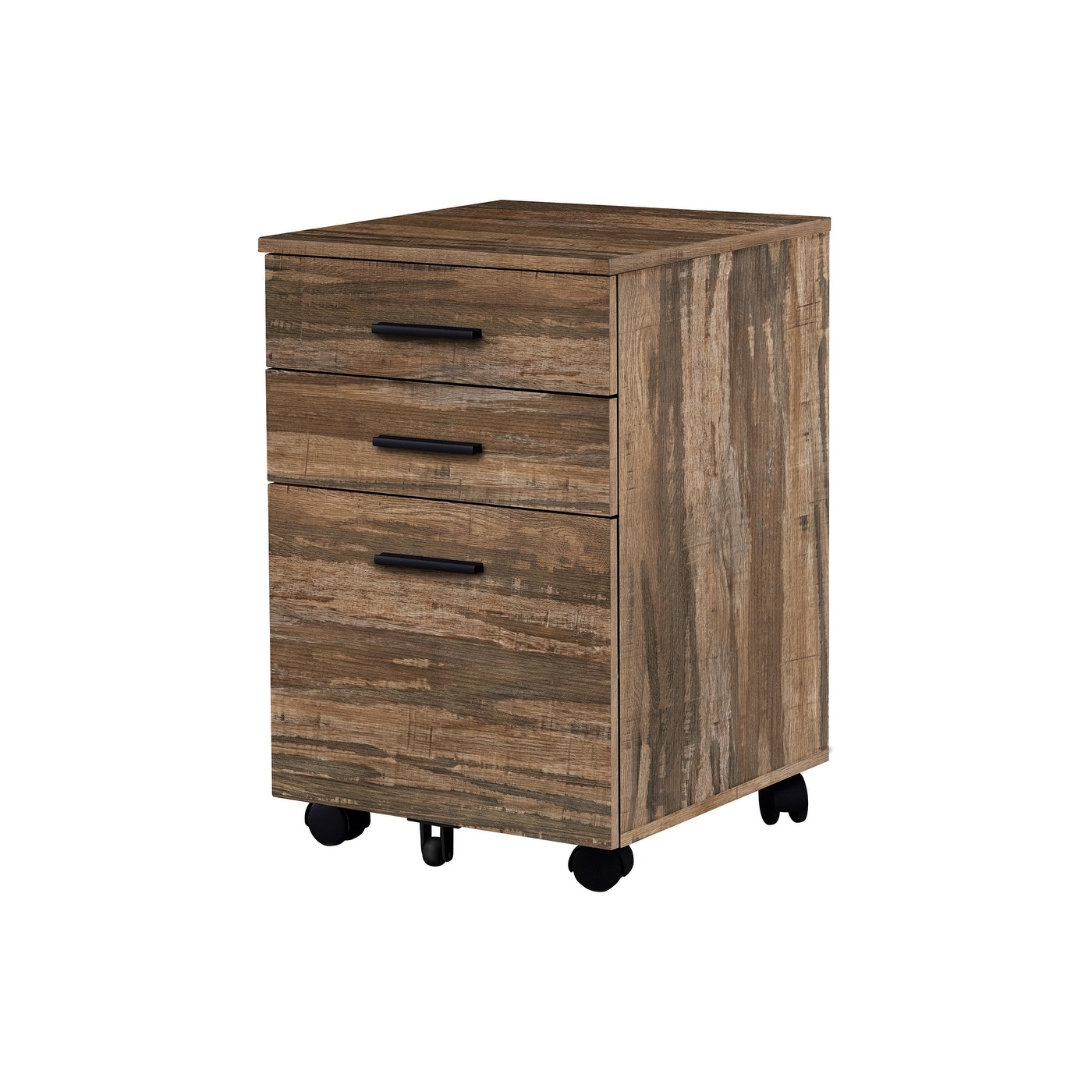 Rolling Mobile File Cabinet With 3 Storage Drawers and 5 Casters