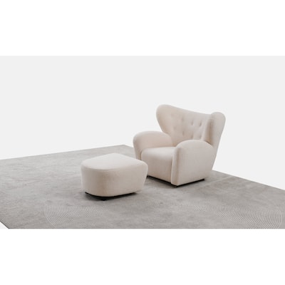 Tiredman 40.5'' Wide Tufted and Ottoman