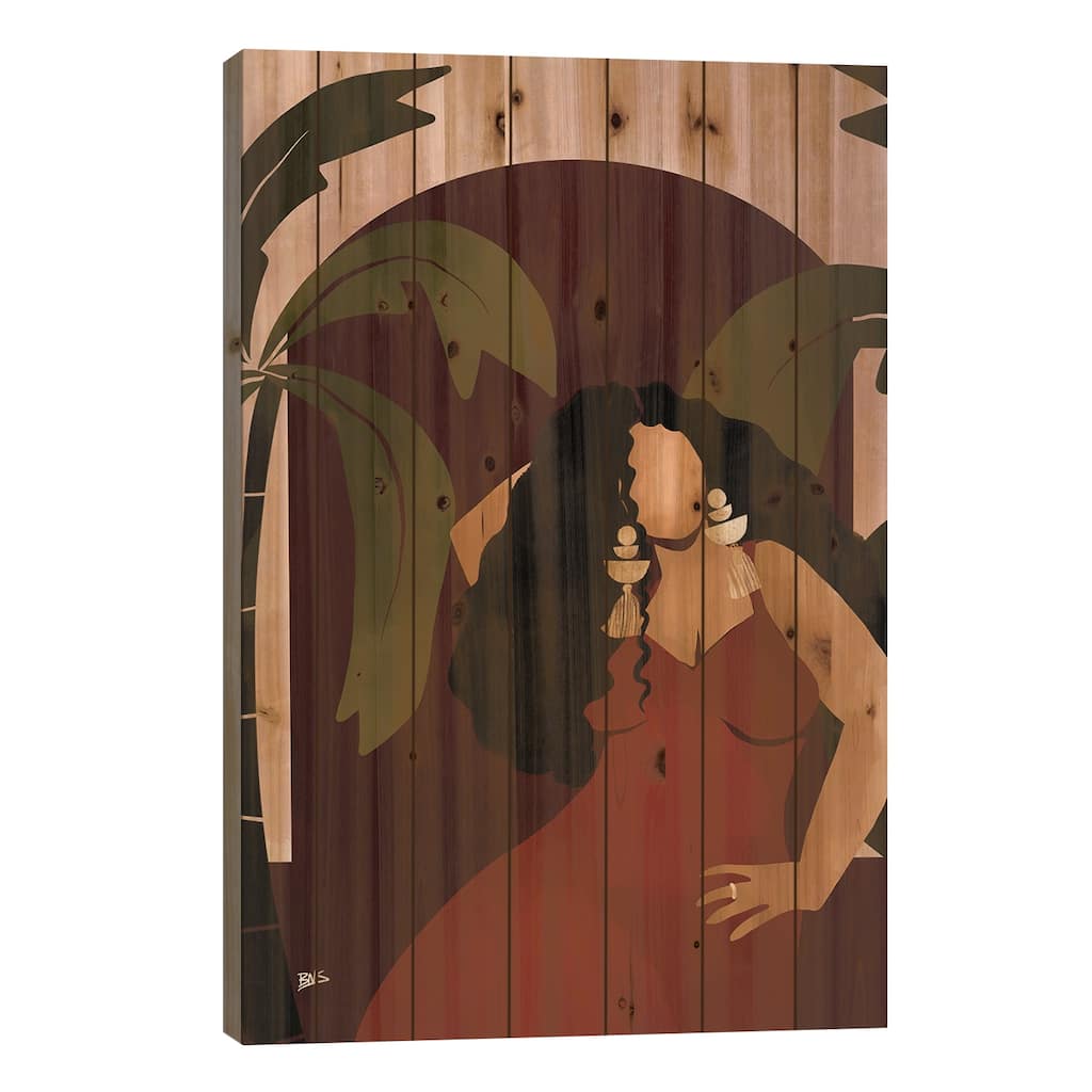 Camille Print On Wood by Bria Nicole - Multi-Color