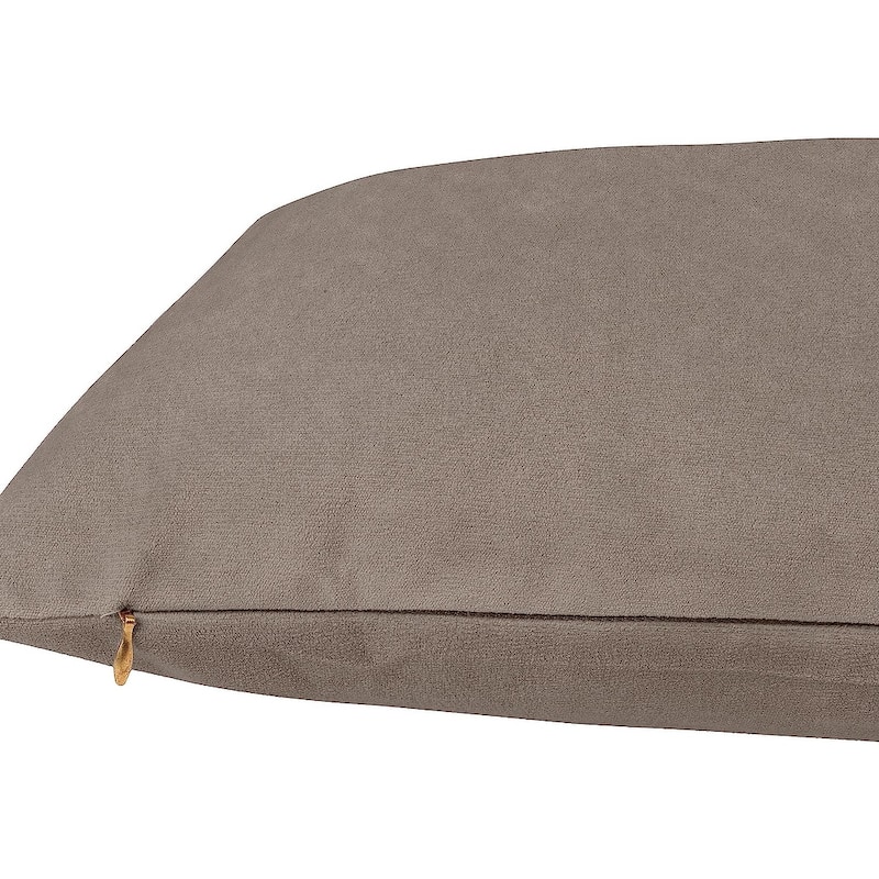 Delara Pack of 1 Velvet Decorative Throw Pillow Cover 20x20 Inches, Cushion Cover, Soft and Breathable Fabric, Hidden Zipper