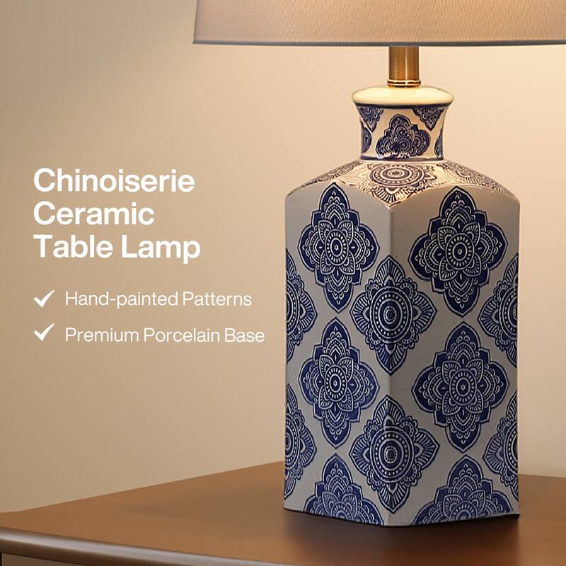 27"Modern Ceramic Lamp - N/A