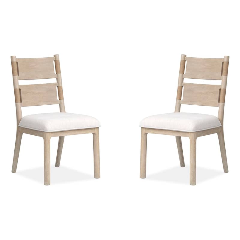 Salt Life Home Sunset Cove Sanibel Brown Upholstered Side Chair Two Pack - 20''W x 23.16''D x 36.5''H