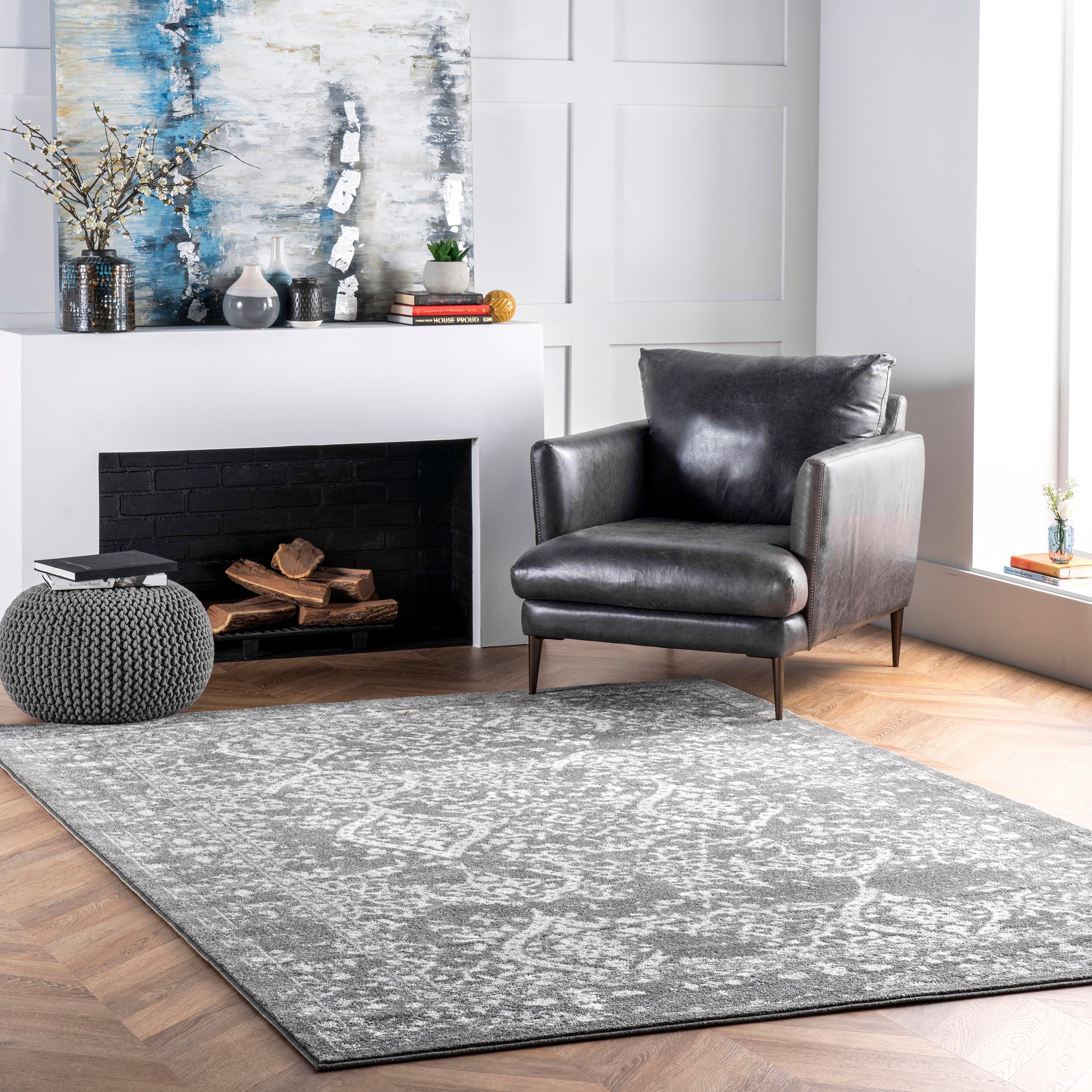 Nuloom Jacky Floral Vintage Area Rug