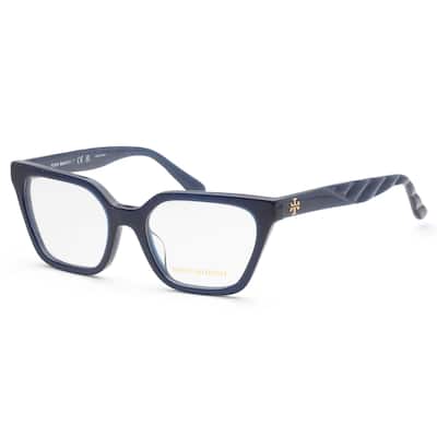 Tory Burch Women's 51mm Transparent Navy Opticals