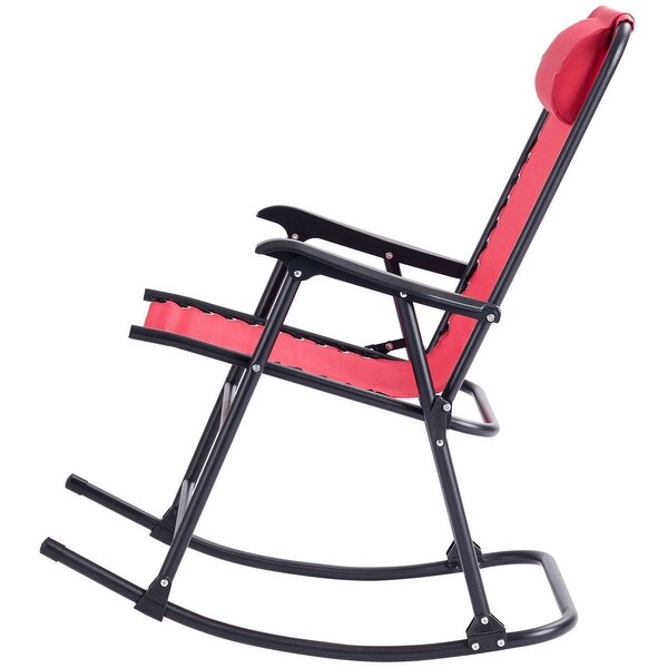 Costway folding zero 2025 gravity rocking chair