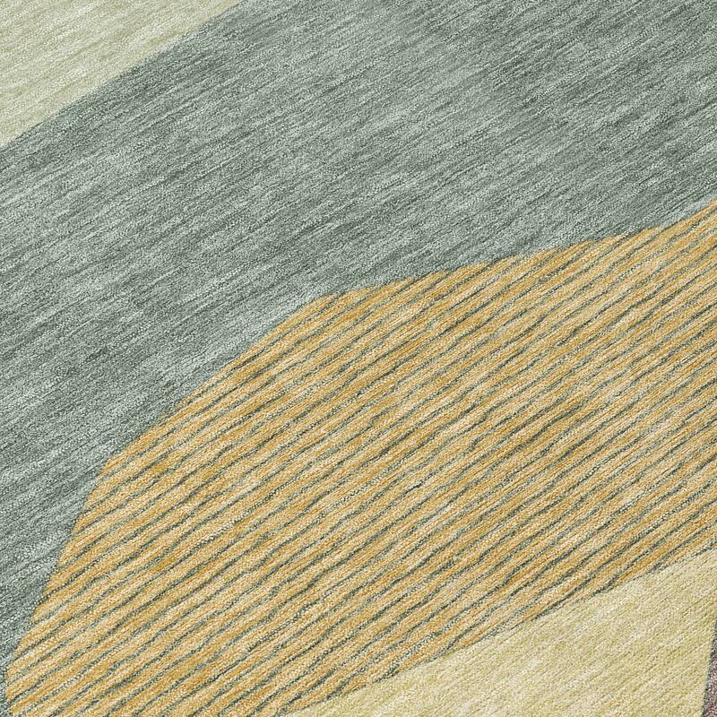 Machine Washable Indoor/ Outdoor Modern Dacono Chantille Rug