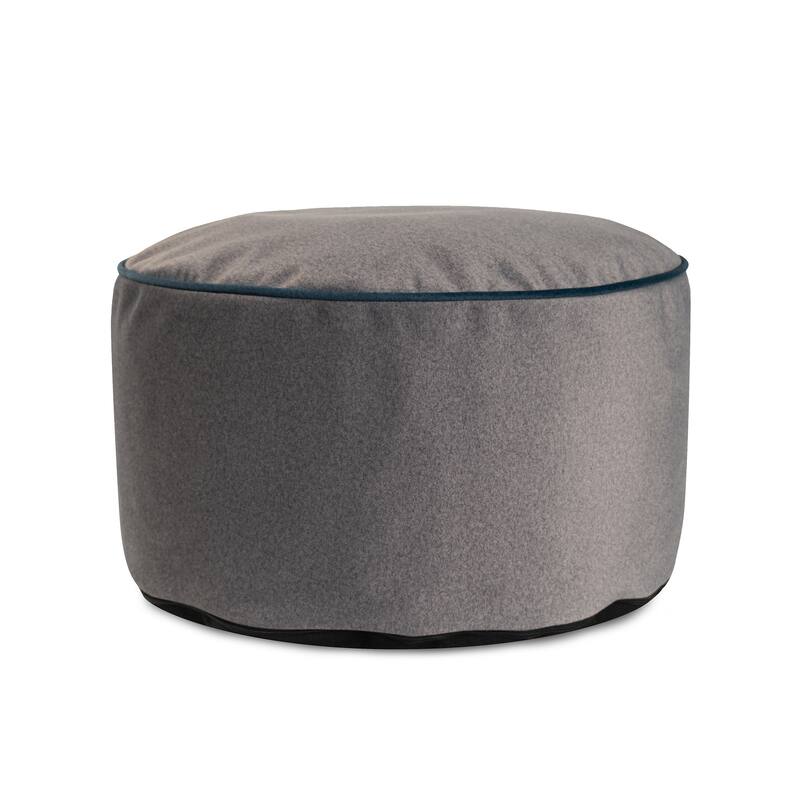 Qiviut Gray Foot Pouf