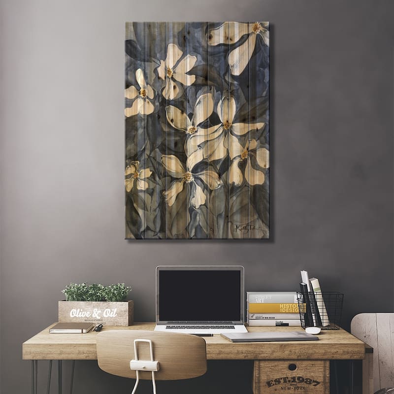 Moonlight Becomes You Print On Wood by Kelley Talent - Multi-Color