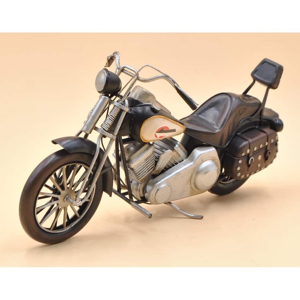 Vintage Hand Made Black Indian Motorcycle Motorbike Perfect Gift For Bikers