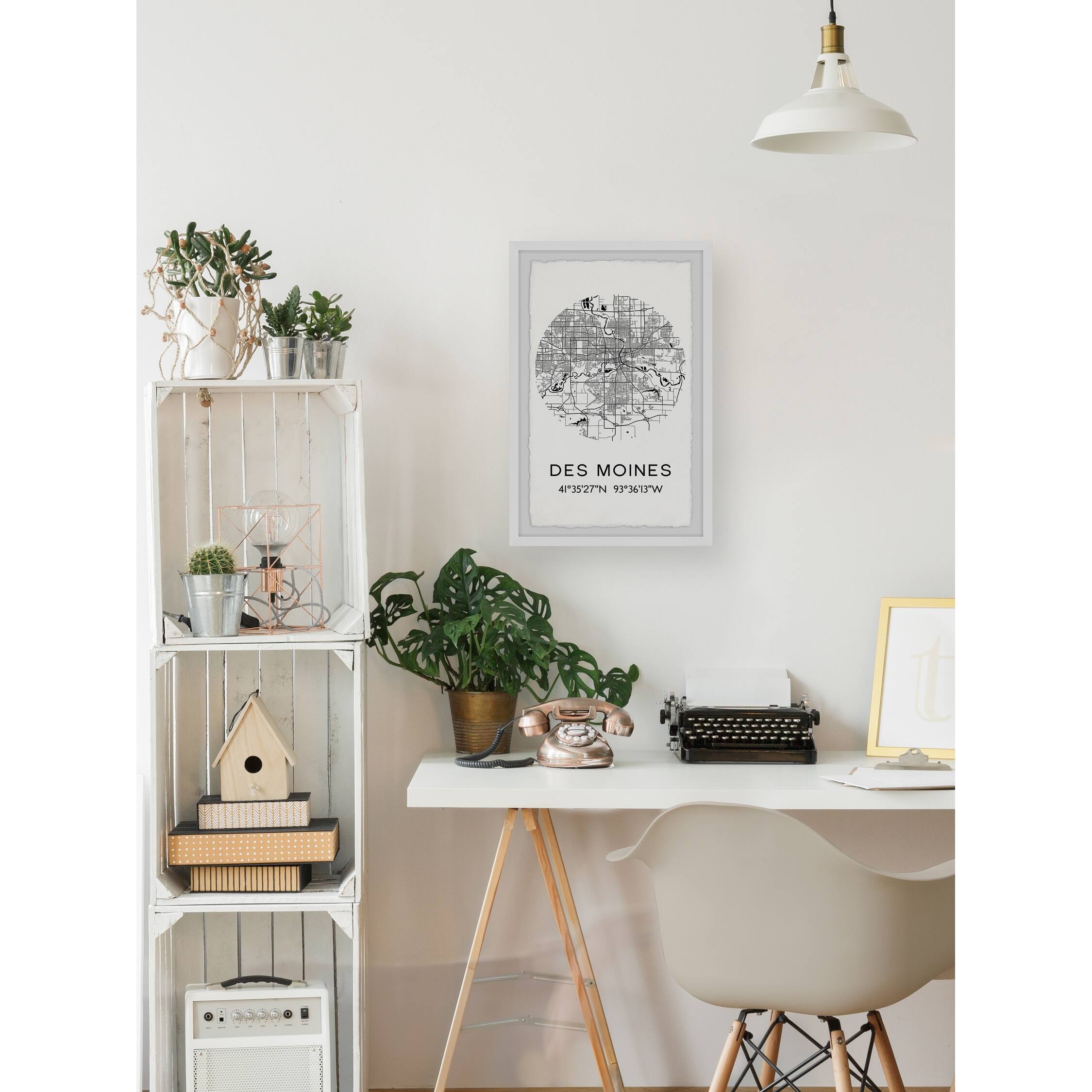 'Des Moines Iowa' Framed Painting Print Bed Bath & Beyond 33983754