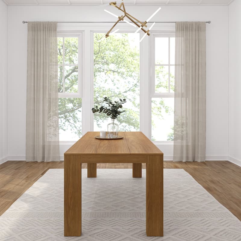 Plank and Beam Modern Solid Wood Conference Dining Table - 94"