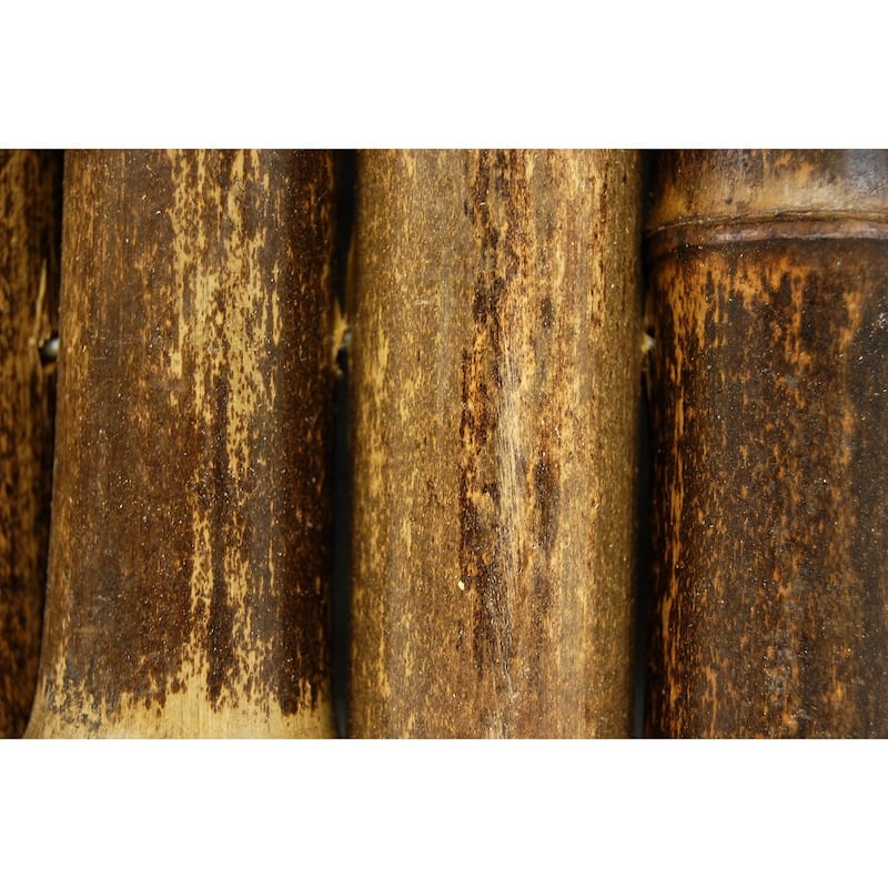 Black Bamboo Decorative Natural Fence Panel 3 ft H x 8 ft L