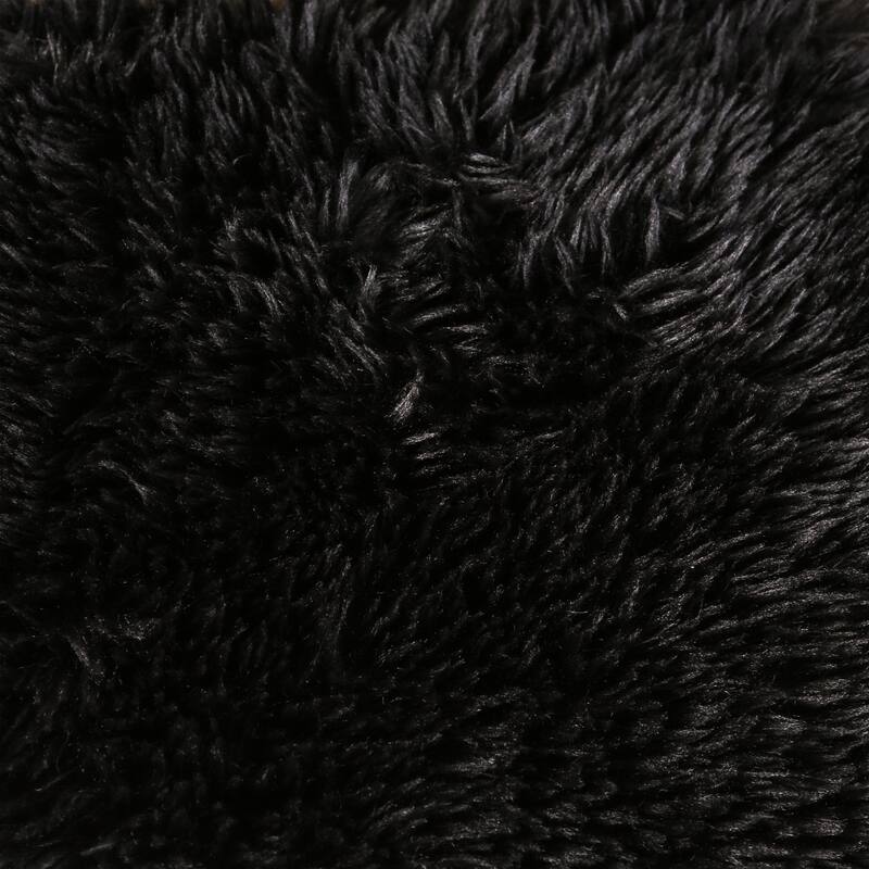 Furniture of America Ylena Modern 5-Piece Faux Fur Foam Modular Compressed Sectional Sofa with Ottoman