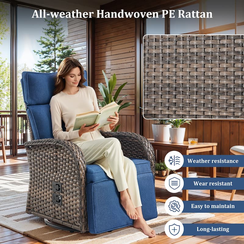 Pocassy Versatile Outdoor Recliner Chair