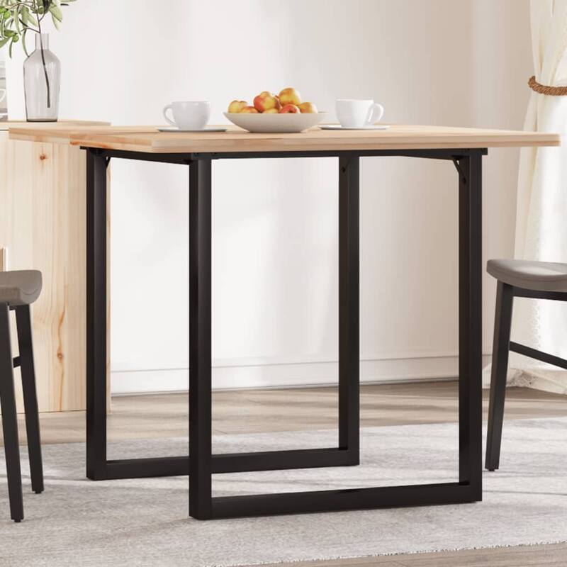 vidaXL Dining Table Legs O-Frame 27.6"x27.6"x28.7" Steel - 27.6" x 27.6" x 28.7"