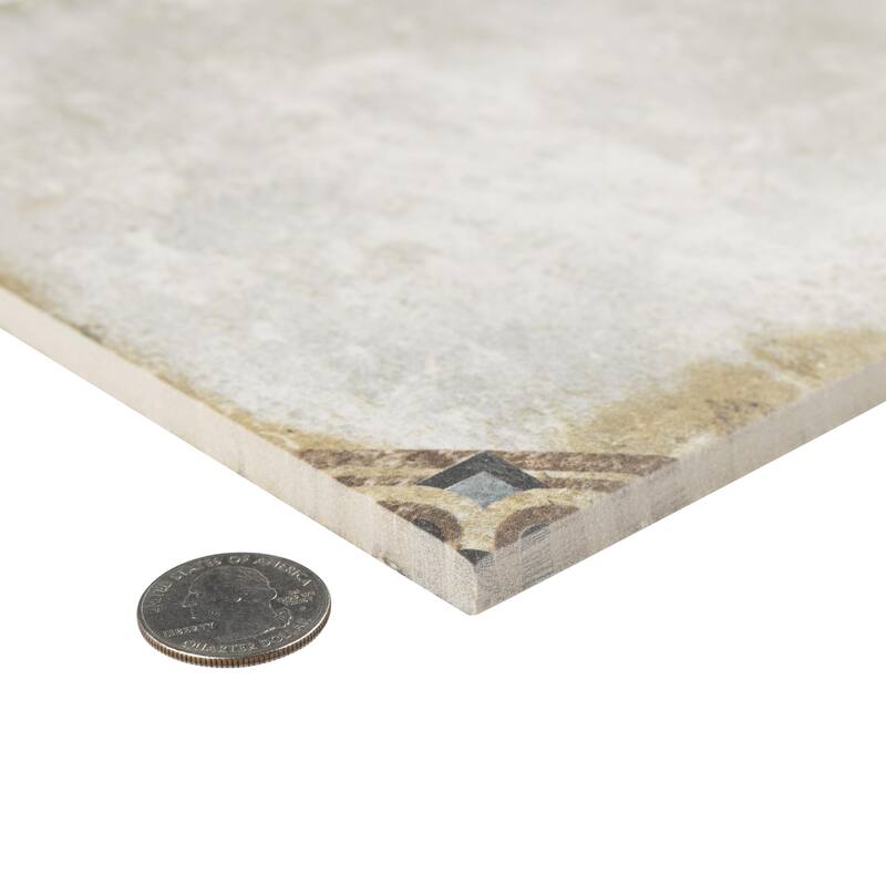 Merola Tile D'Anticatto Decor Savona 8-3/4" x 8-3/4" Porcelain Floor and Wall Tile