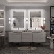 preview thumbnail 17 of 161, Large LED Bathroom mirror Tempered Glass Dimmable Anti-Fog Vanity Mirror