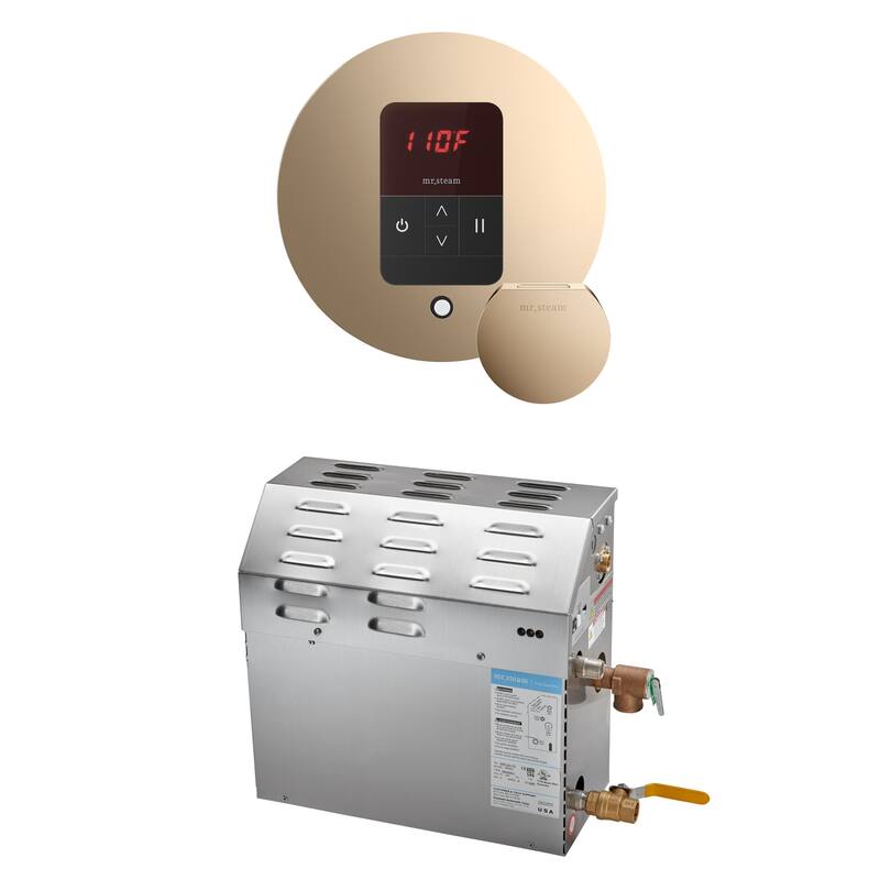 Mr Steam R15C10AM0000 Super Itempo Round Package 15 kW (15000 W) Steam - Polished Gold