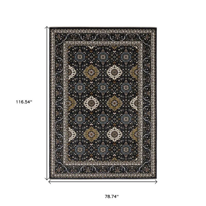 HomeRootsMedallion Traditional Rectangle Area Rug