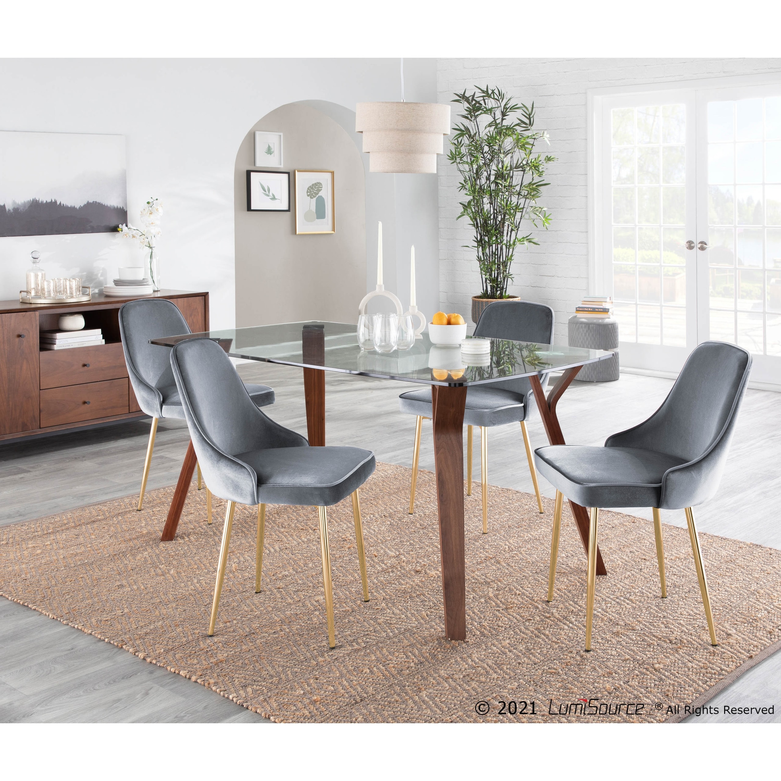 LumiSource Marcel Contemporary Dining Chair (Set of 2) - Overstock -  17652284