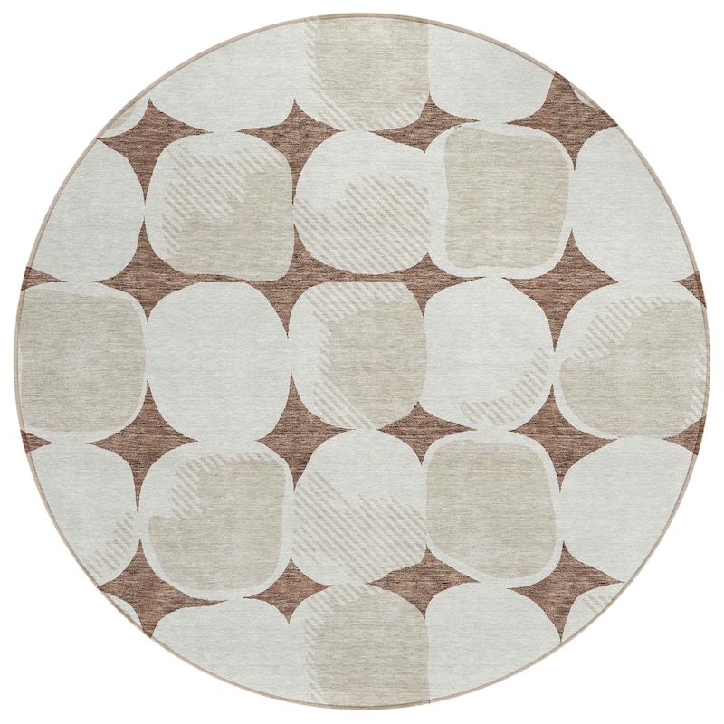 Machine Washable Indoor/ Outdoor Chantille Modern Puffy Rug
