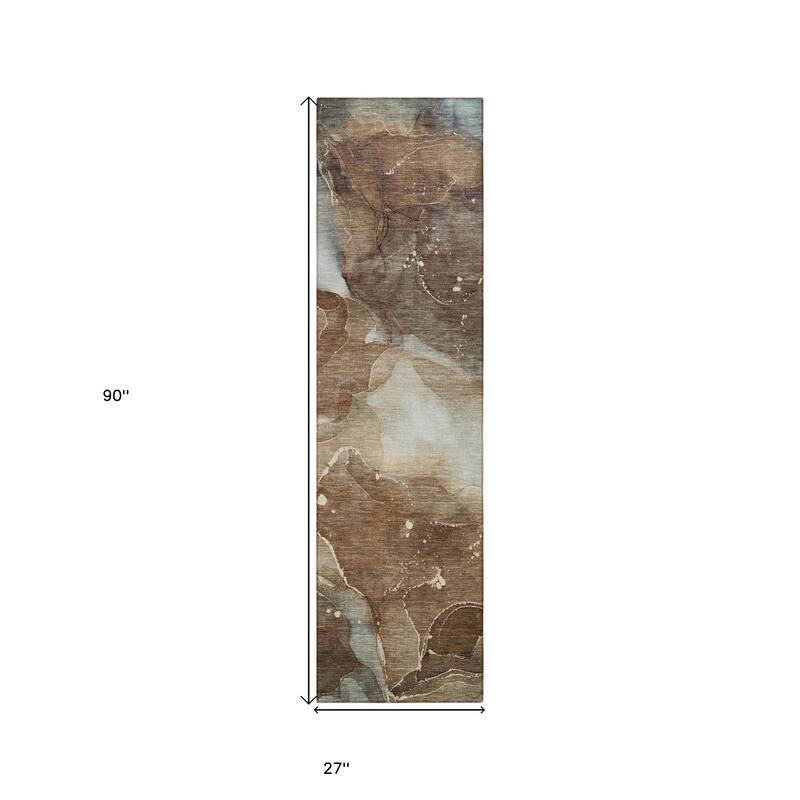 Varo Unique Abstract Weather Resistant Timeless Fusion Outdoor Rug