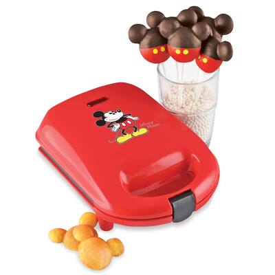 Mickey Mouse Cake Pop Maker with 25 Sticks and Piping Bag - 9.380 x 6.750 x 4.250