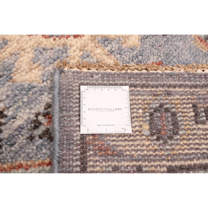 ECARPETGALLERY Hand-knotted Jules Serapi Light Denim Blue Wool Rug - 2'6 x 7'10