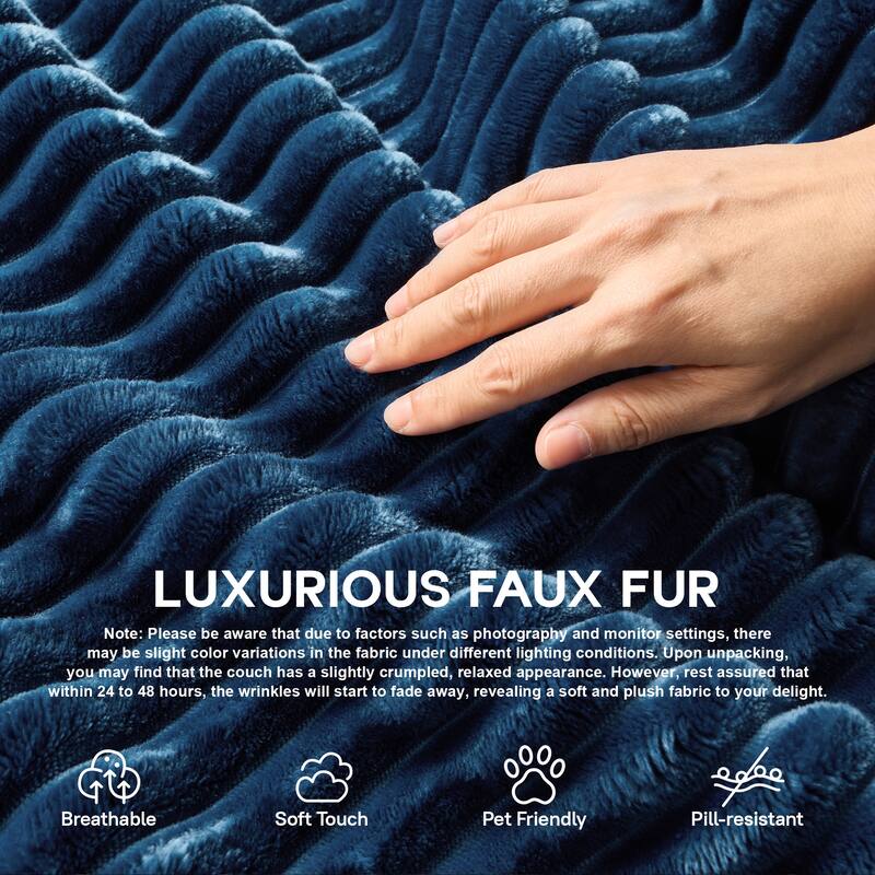 OVIOS All-Foam Plush L-Shaped Sofa​