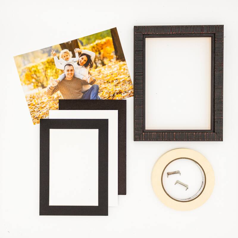 12x16 Mat for 16x20 Frame - Precut Mat Board Acid-Free Textured Black 12x16 Photo Matte For a 16x20 Picture Frame