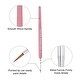 preview thumbnail 4 of 4, Detailing Paint Brush 0.53" Bristle Length with Pink Wood Handle 4Pcs