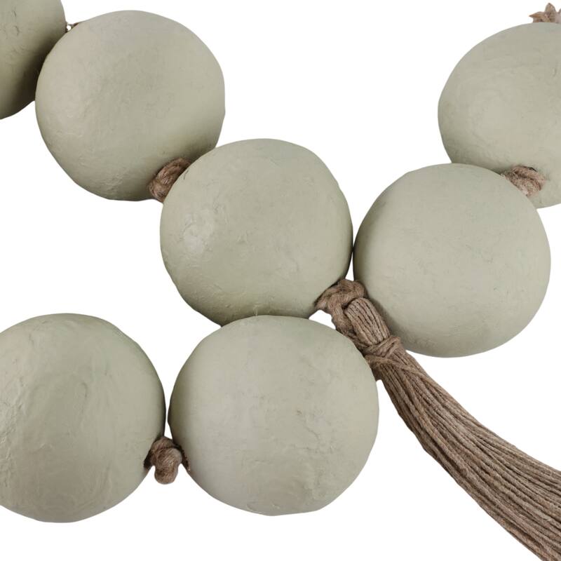 Pottery Woven Beads with Natural Materials and Artisan Craftsmanship