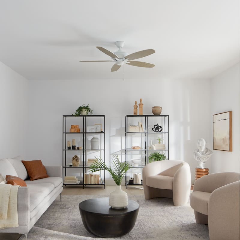 Kichler Renew Energy Star Qualified 52 inch Ceiling Fan Matte White with Reversible Blades
