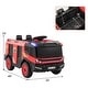 preview thumbnail 5 of 10, 12V Fire Truck Ride on for Kids with Water Spray and Remote Control - 40" x 22" x 23"