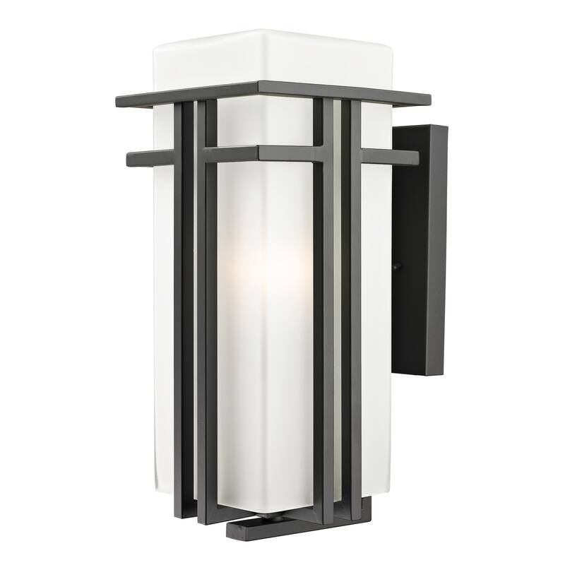 Z-Lite Abbey 17" Tall 1 Light Wall Sconce with Matte Opal Glass
