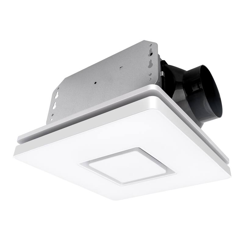 Akicon Bathroom Exhaust Fan with Light, 90 CFM, 1.5 Sones, Nightlight Included - White