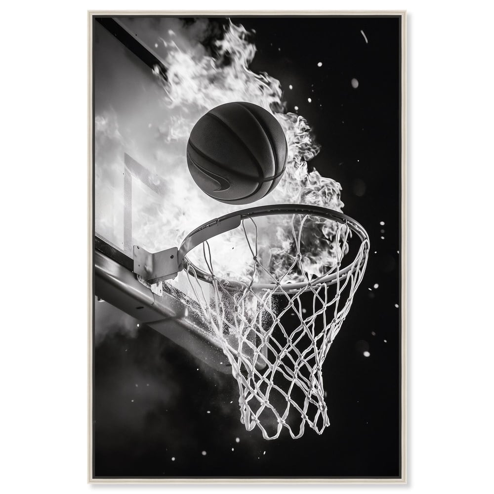 Scorch Some Hoops Canvas by Art Remedy