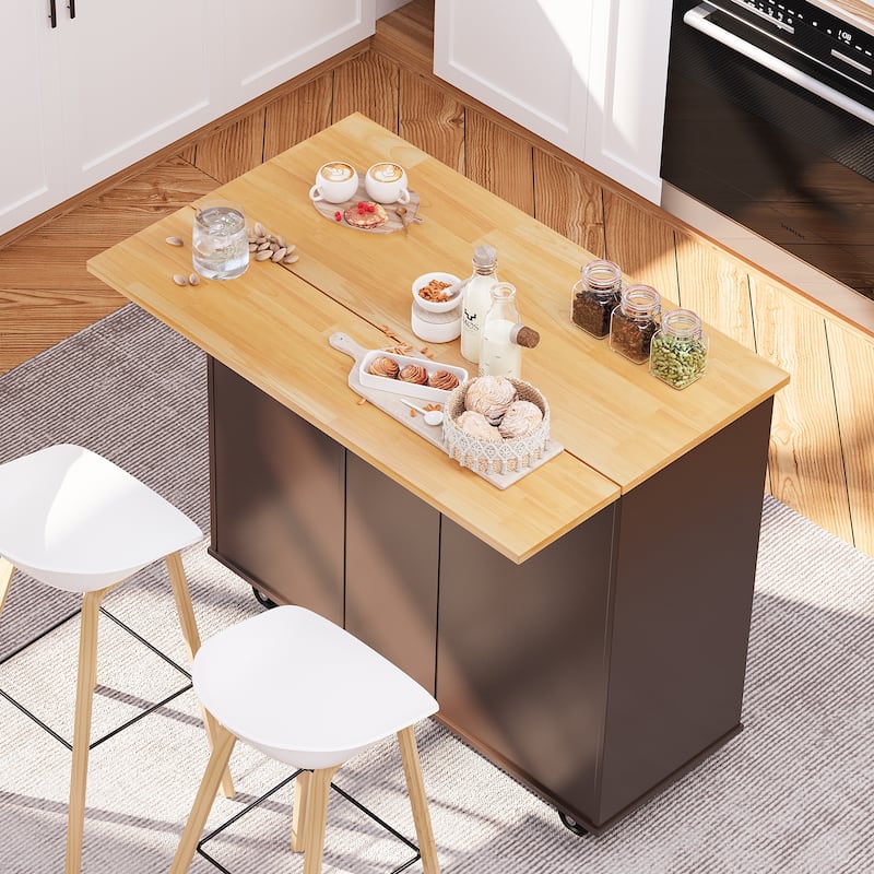 Futzca Storage Kitchen Island Cart