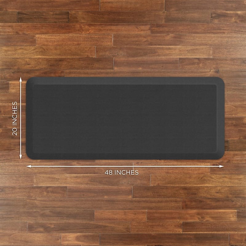 Designer Comfort Grasscloth Anti-Fatigue Kitchen Mat
