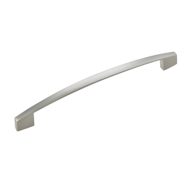 Utopia Alley Apollo Pull Handle - Decorative Cabinet Drop Pull Handles for Cabinets, Brushed Nickel, 6.4" Center to Center - 1 pack - Brushed Nickel