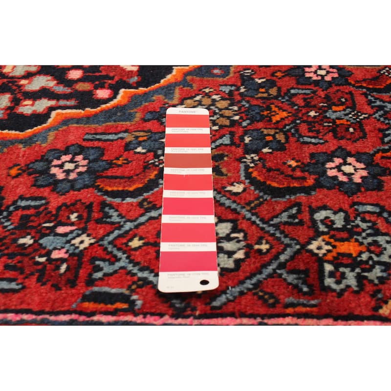 ECARPETGALLERY Hand-knotted Anatolian Vintage Red Wool Rug - 4'2 x 6'8